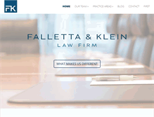 Tablet Screenshot of falletta-klein.com